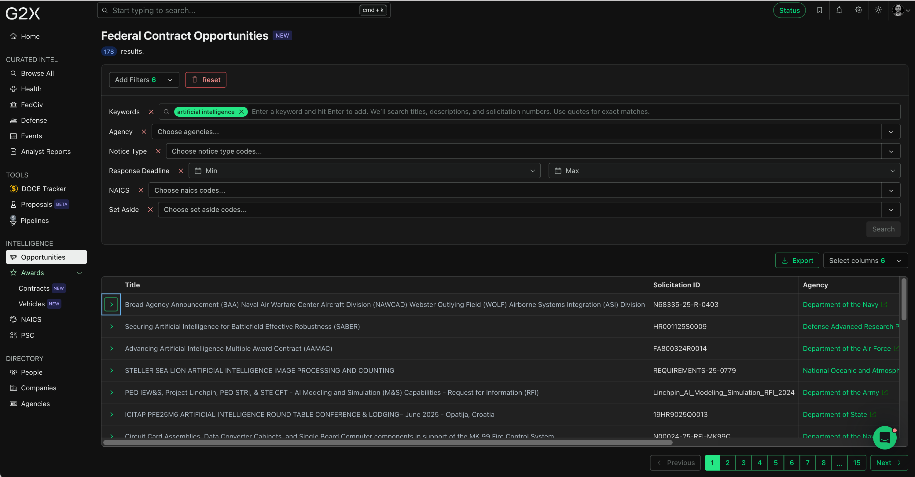 Track Federal Opportunities